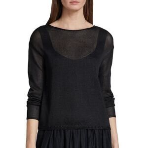 Vince Black Sheer Sweater